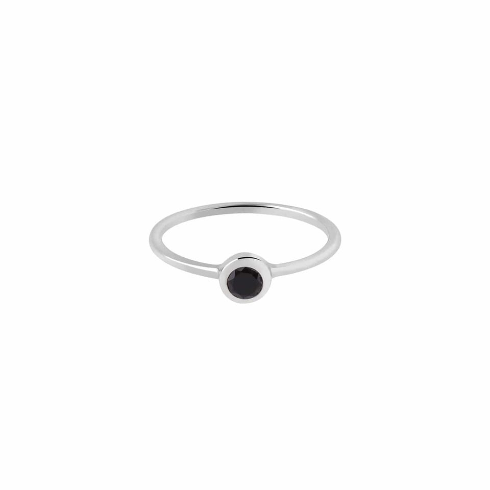 Silver Ring with Black Onyx