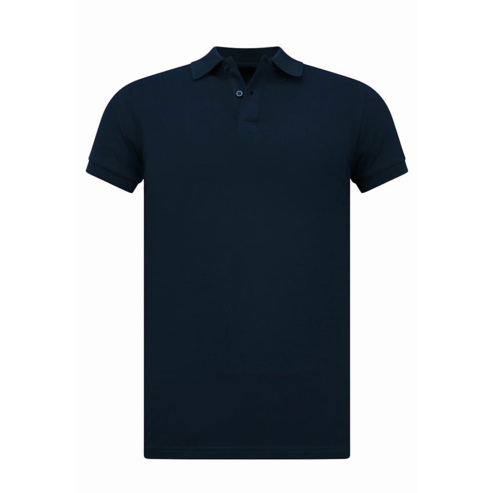 Heren Polo - Polo Heren Korte Mouw - Polo Shirt Heren - Slim Fit - A150 - Donker Blauw