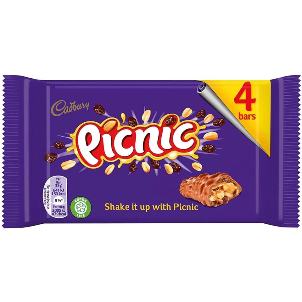Cadbury Picnic 4 Bars