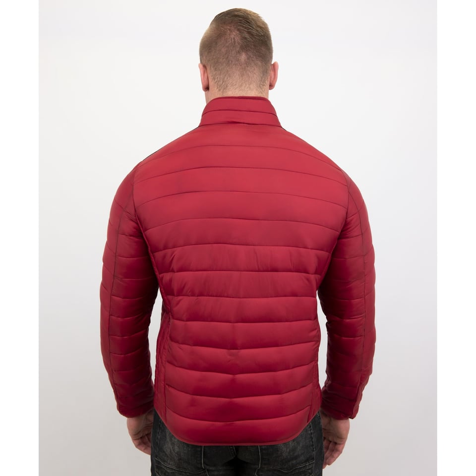 Heren Korte Jas - Slim Fit - Rood