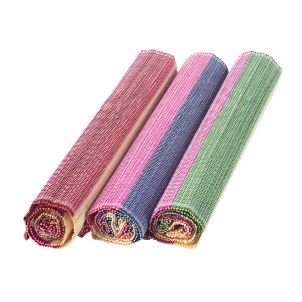 Kitsch Kitchen Placemat Bamboo Rood/roze