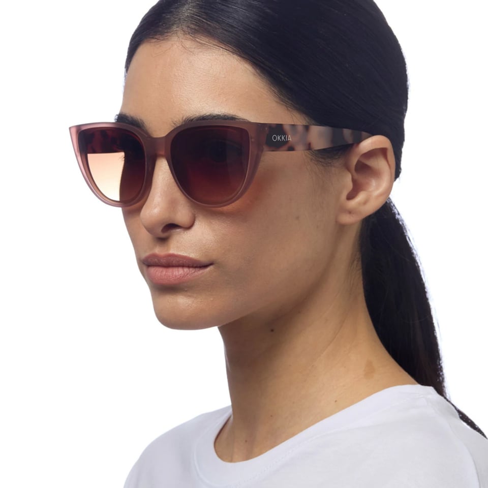 Zonnebril SILVIA Cat-Eye Pink Havana OK020-PH