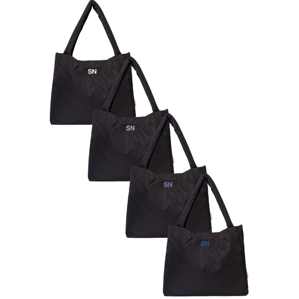 Black Puffy Mom Bag