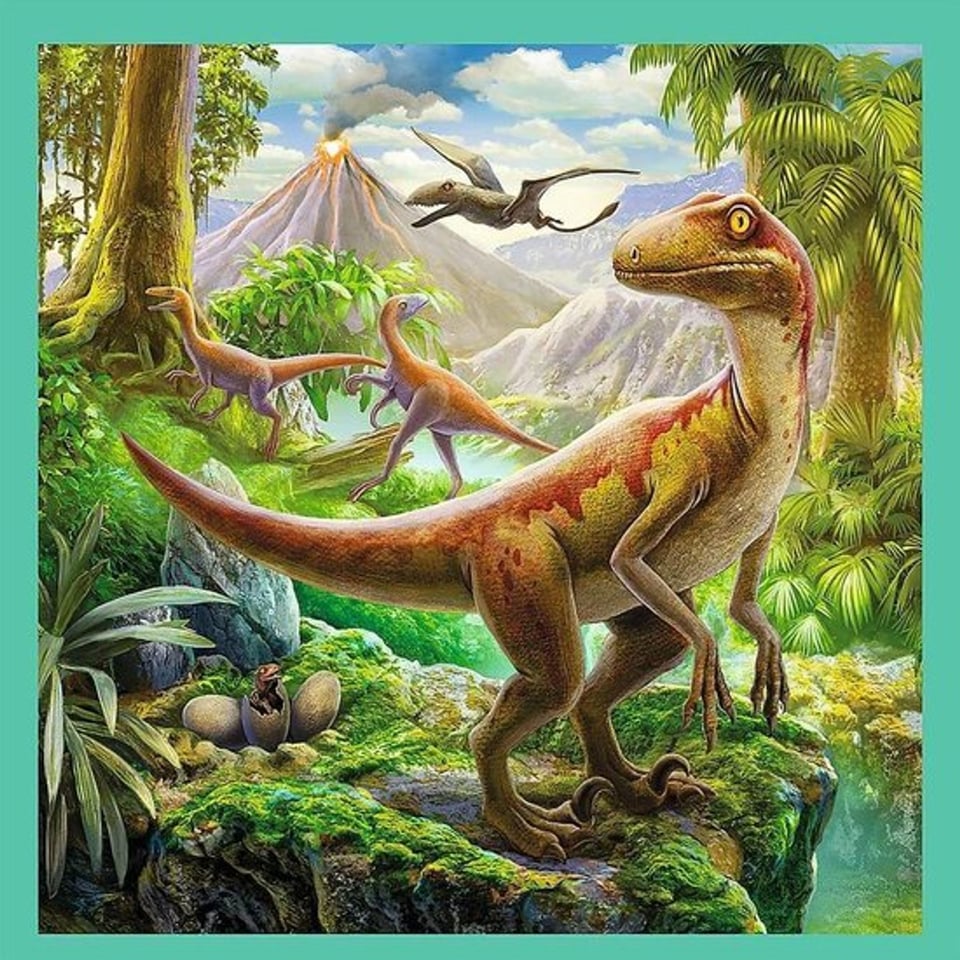 Trefl 3 in 1 Dino - Kinder Puzzel