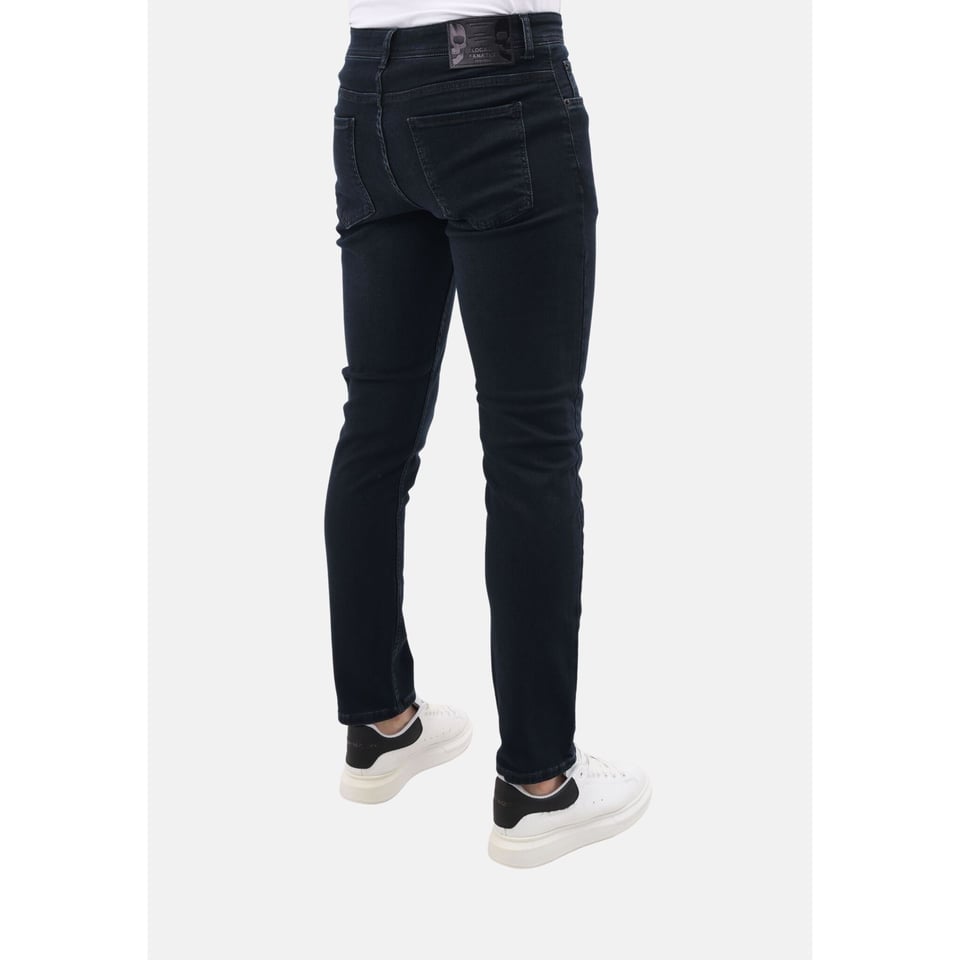 Spijkerbroek Heren Volwassenen - Heren Jeans Regular Fit Stretch - MM-R-14 - Donker Blauw