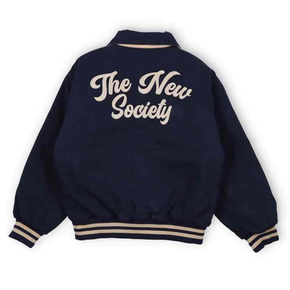 The New Society Enyo Bomber Jacket Navy