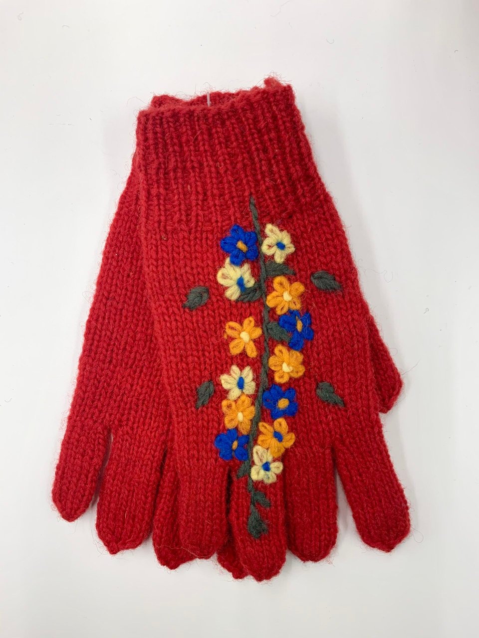 Flower Embroidery Gloves