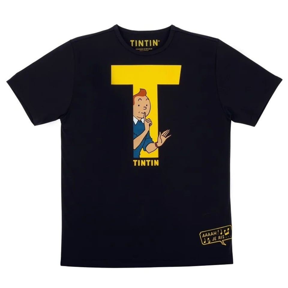 Kuifje T-Shirt Kuifje T Zwart
