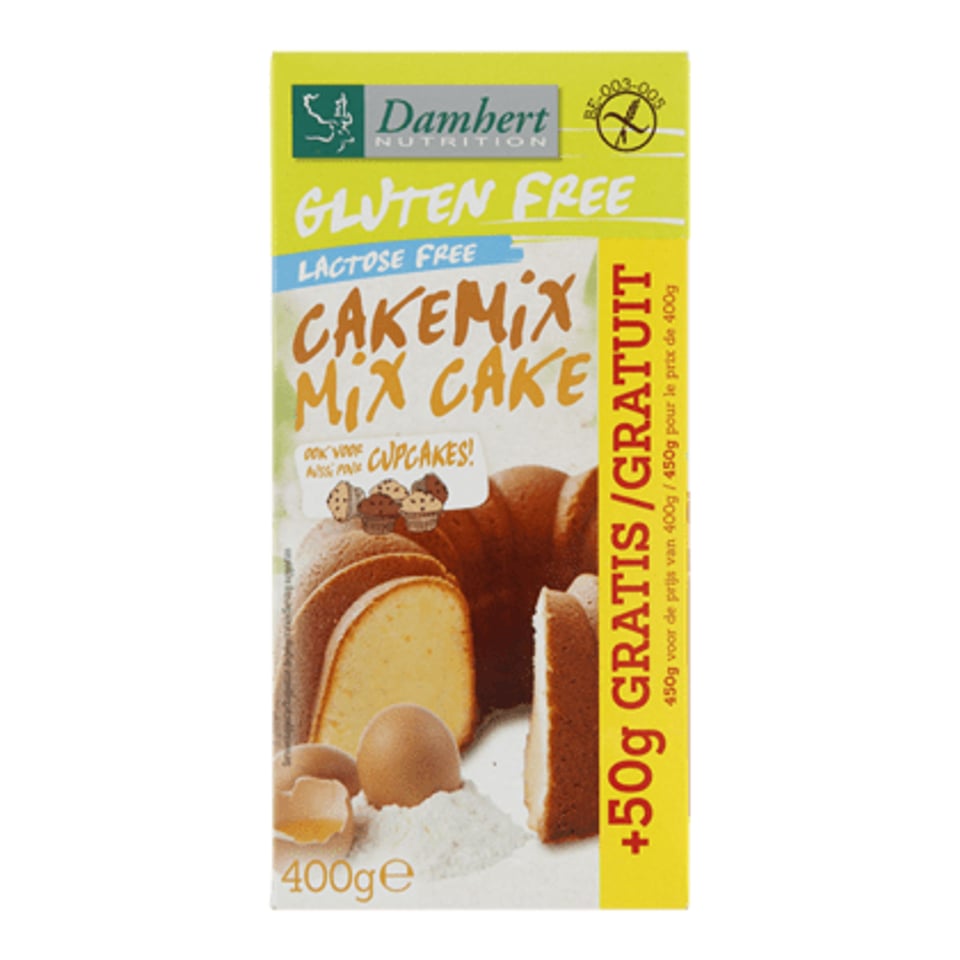 Damhert Glutenvrije Cakemix