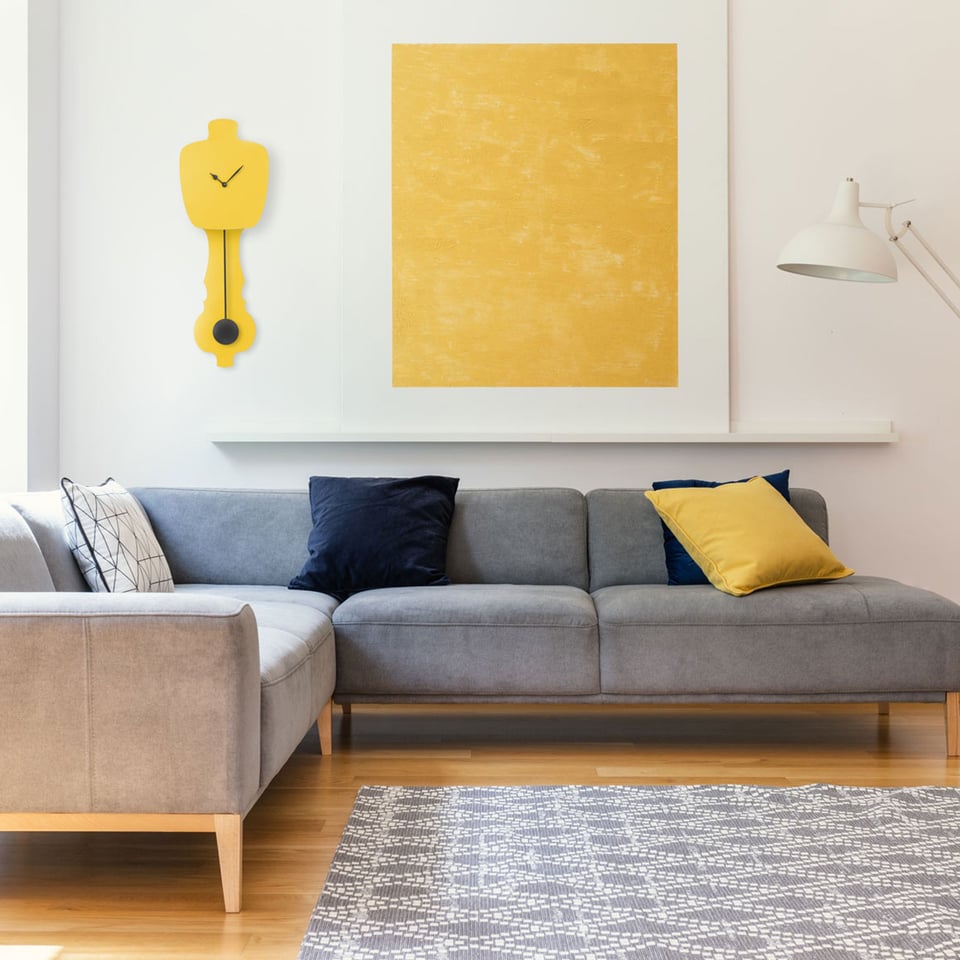 Kies Zelf Je Wand Kloq - Signaal Geel