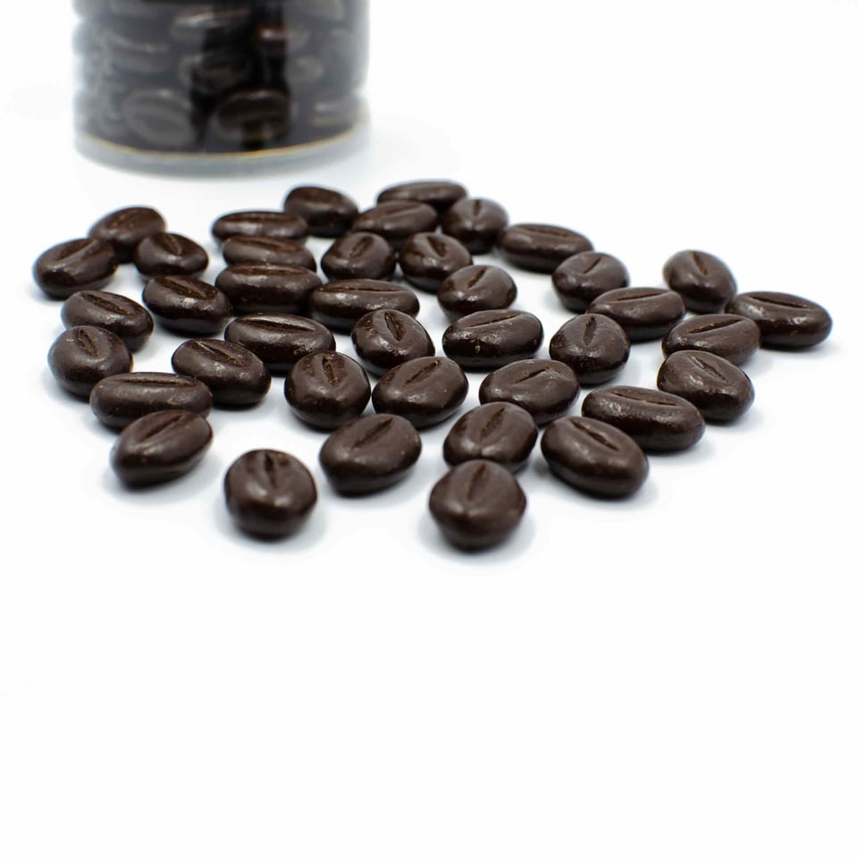 Chocolade koffie bonen