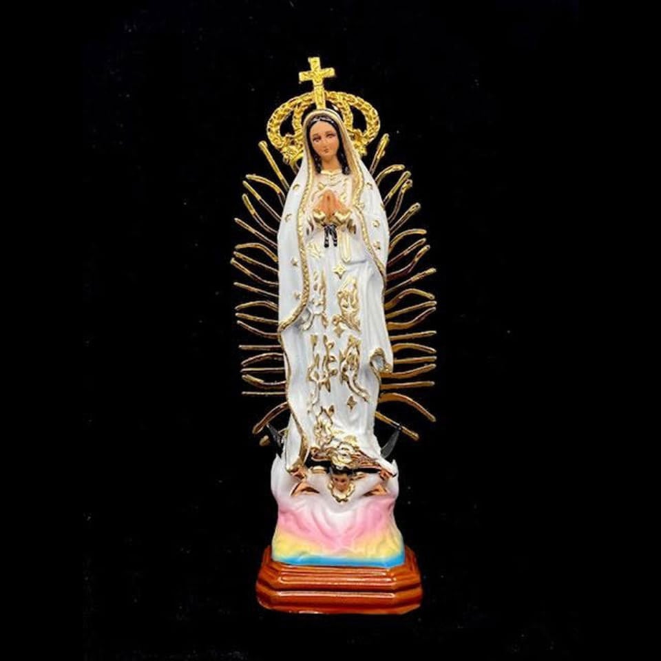 Beeld Maria De Guadalupe Mexico Wit 37cm