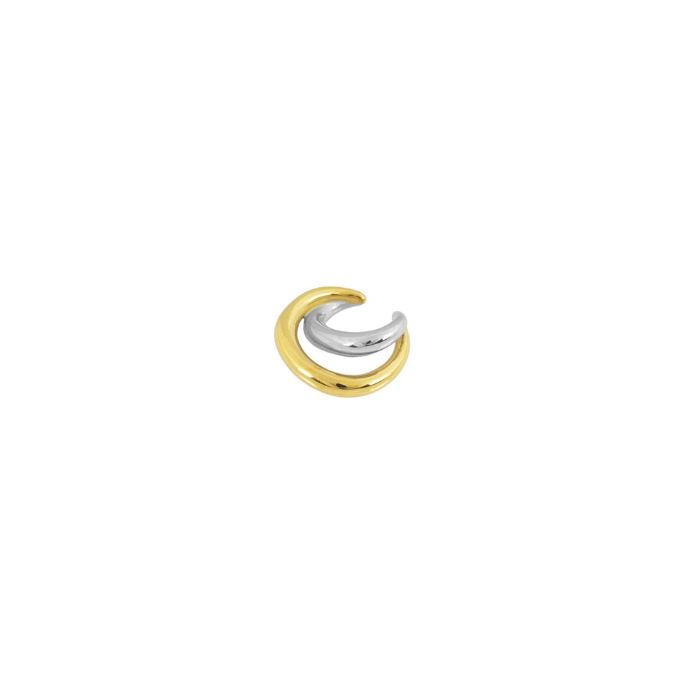 Bandhu Twotone Ear Cuff - Gold / Silver
