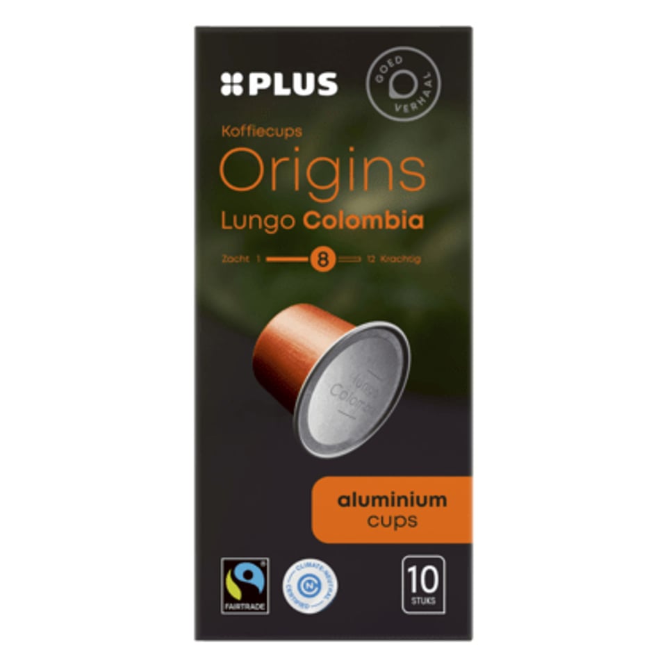 PLUS Koffiecups Origins Lungo Colombia