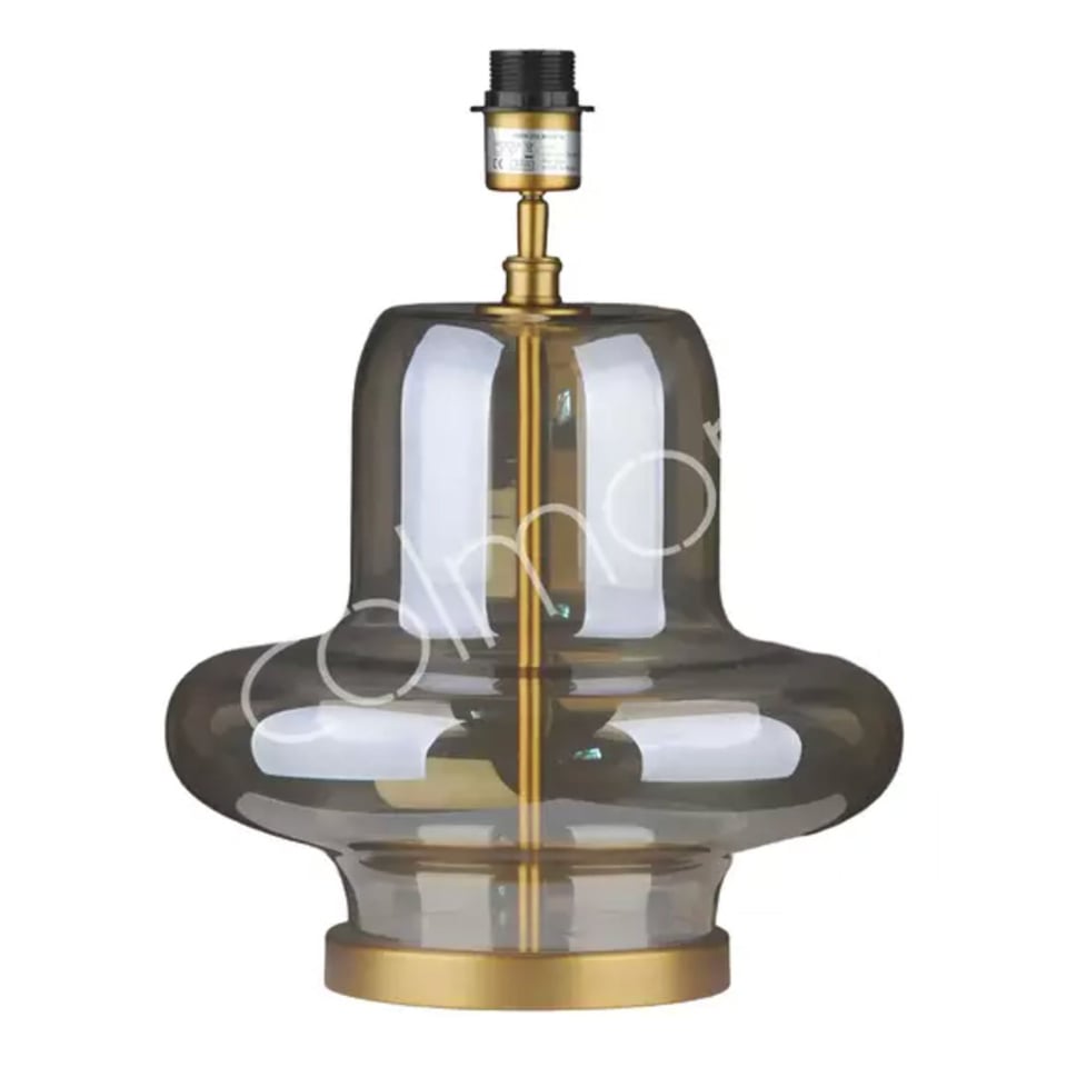 Tafel Lamp Voet Amine Amber Transparant Glas 35x44cm