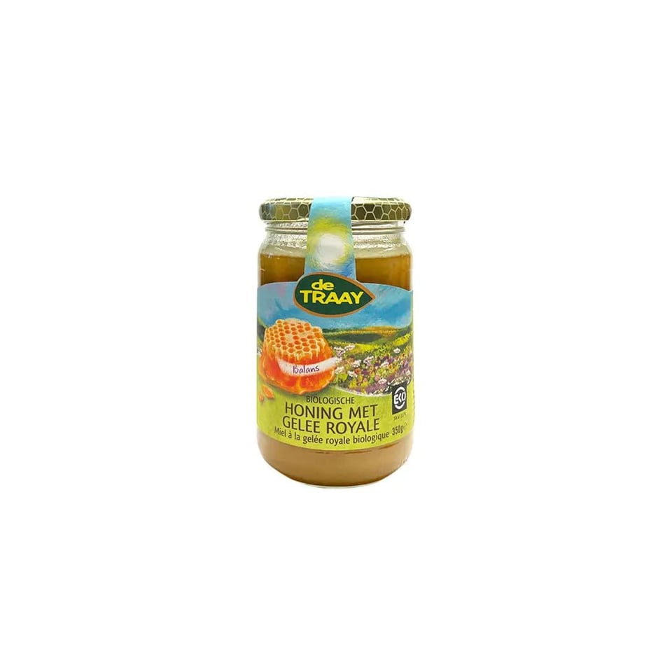 Biologische honing met koninginnebrij 350g de Traay - 350g
