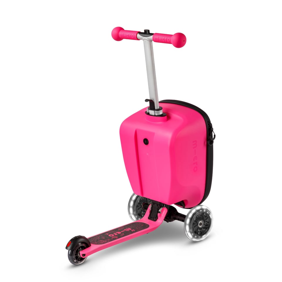 Micro Step Luggage Junior LED Patch & Play Roze