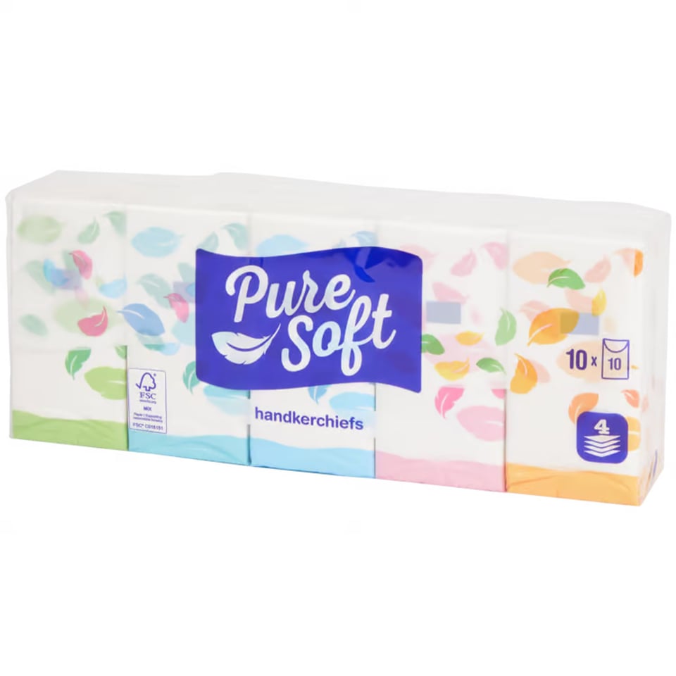 Pure Soft Tissues 10-Pack 4-Layer