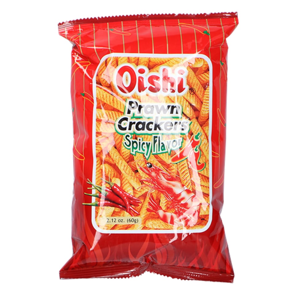 Oishi Prawn Crackers Spicy Flavor 60g