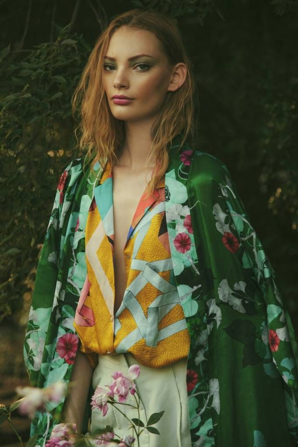 Kimono Art Deco - Green - ONE