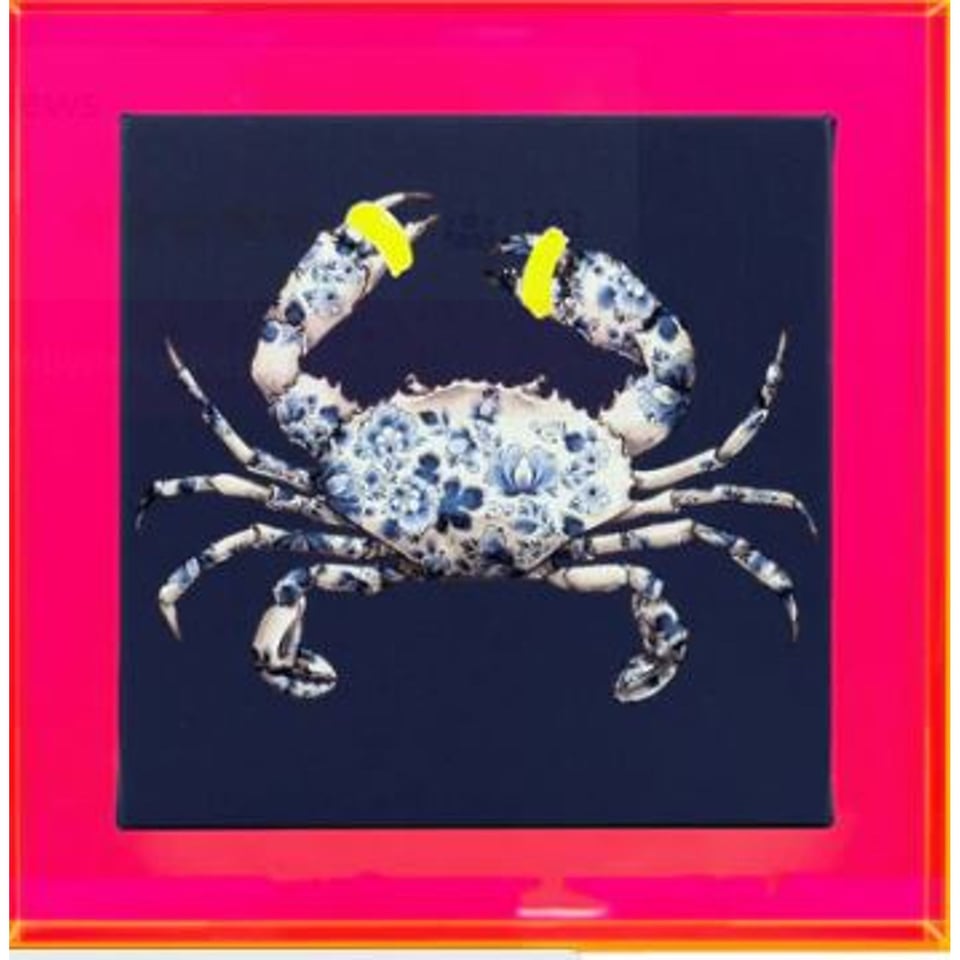 Holy Crab Blauw Neon Roze