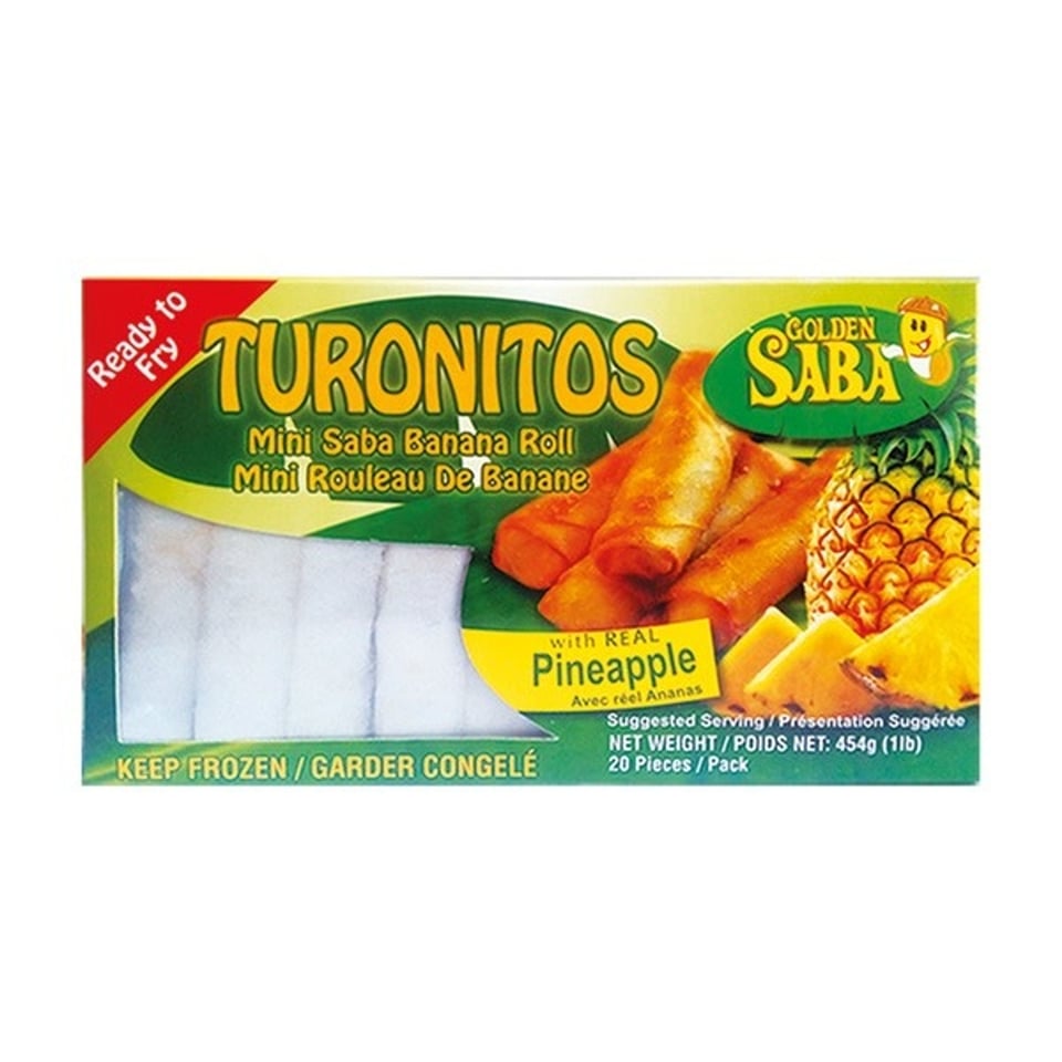 Golden Saba Mini Spring Rolls Banana & Pineapple 454g