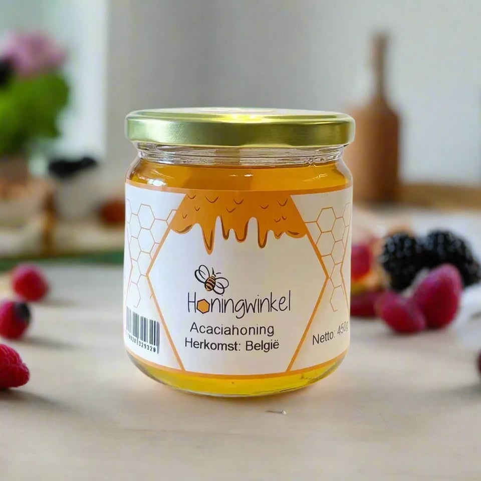 Acaciahoning 450g Roemenië Honingwinkel (vloeibaar) - 450g