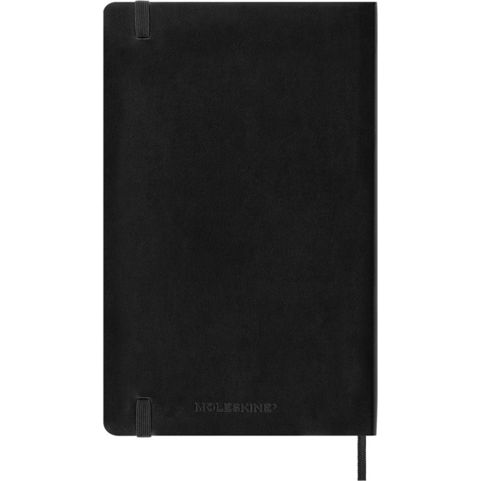 Moleskine 2025 diary softcover large week on 2 pages - black