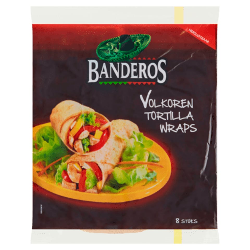 Banderos Tortilla Wraps Volkoren