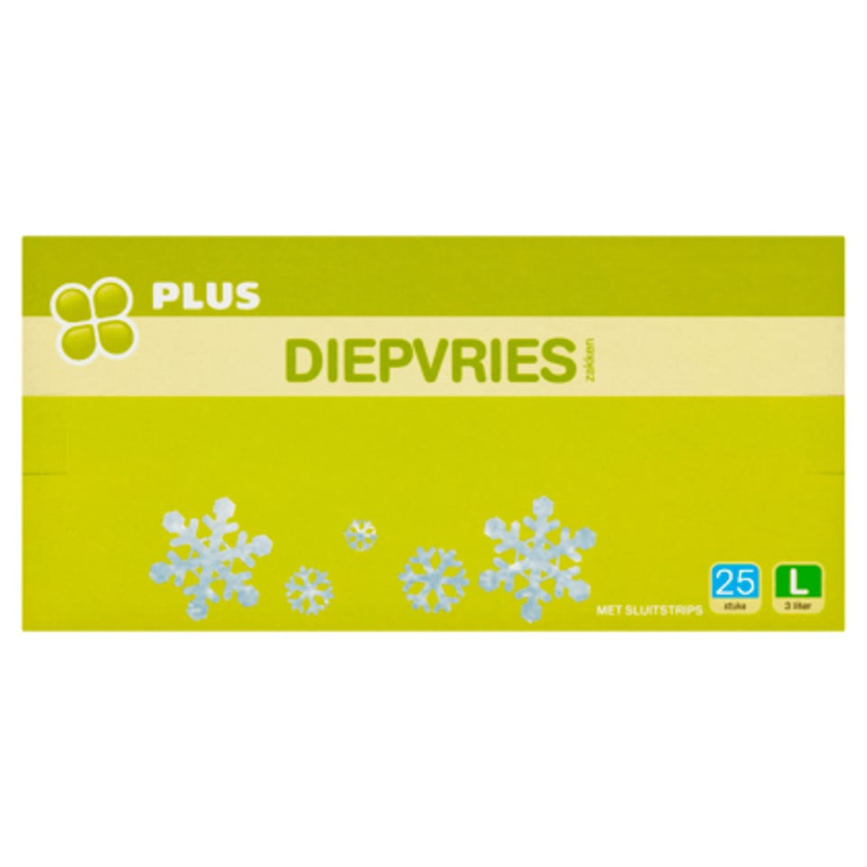 PLUS Diepvrieszakjes 3L 25 Stuks