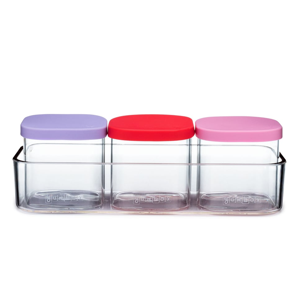 Yumbox Chop Chop 3 Glazen Bewaarbakjes