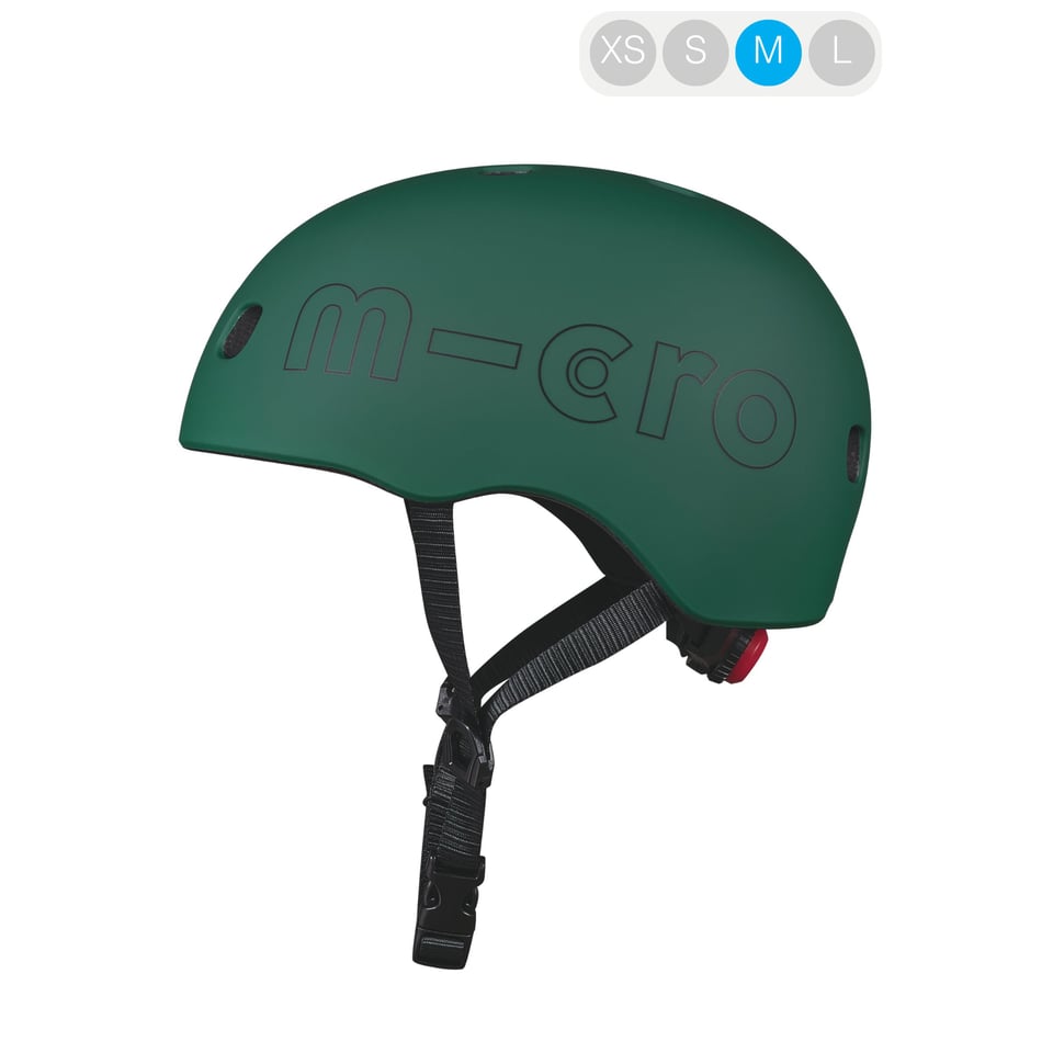 Micro PC Helm Deluxe Forest Green - Maat: M (52-56 Cm)