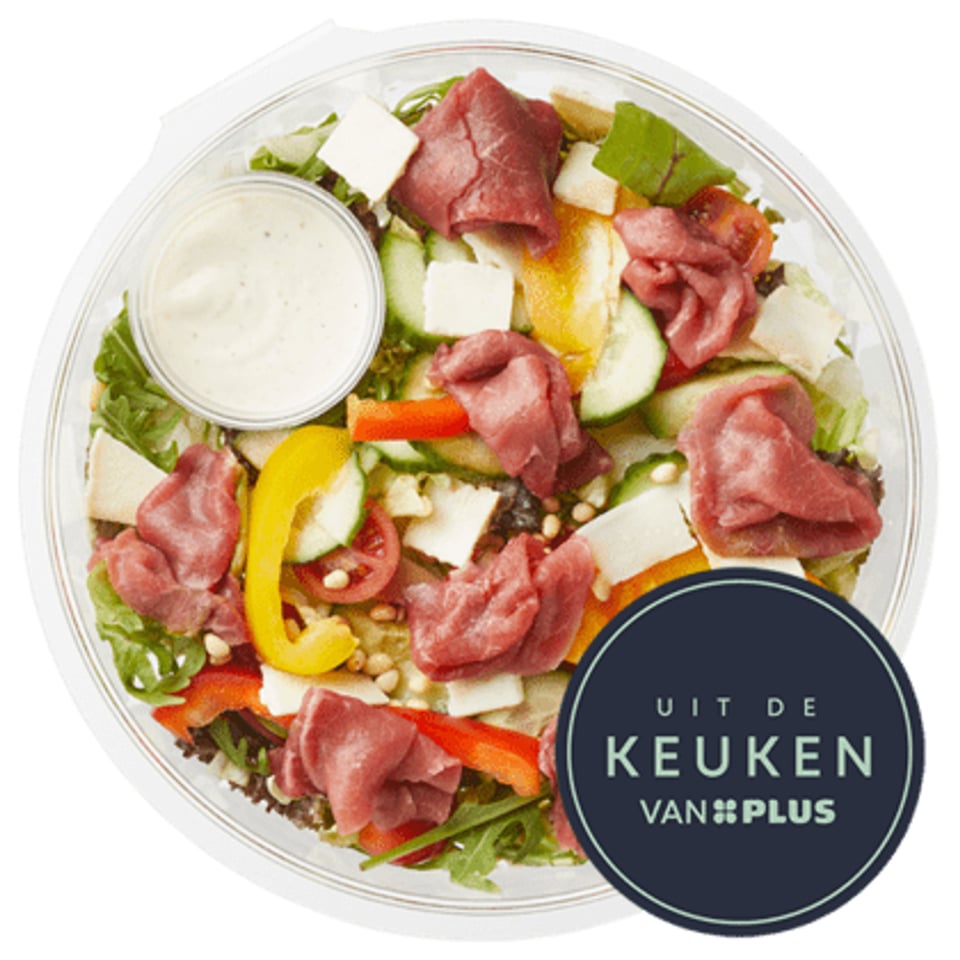 Uit De Keuken Van PLUS Lunchsalade Carpaccio Truffelmayo