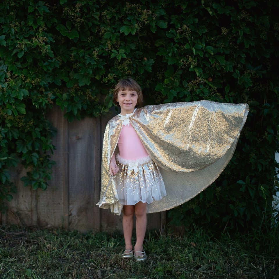 Great Pretenders Precious Gold Sequins Cape