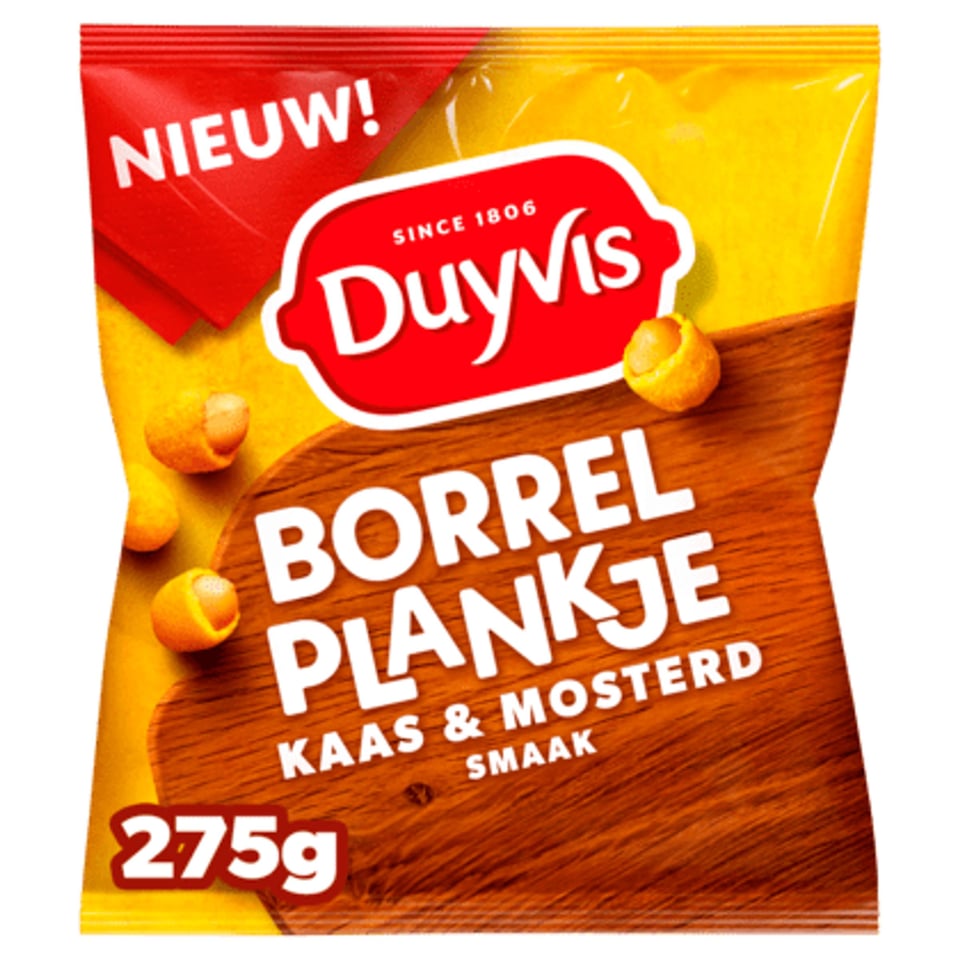 Duyvis Borrelplankje Kaas Mosterd