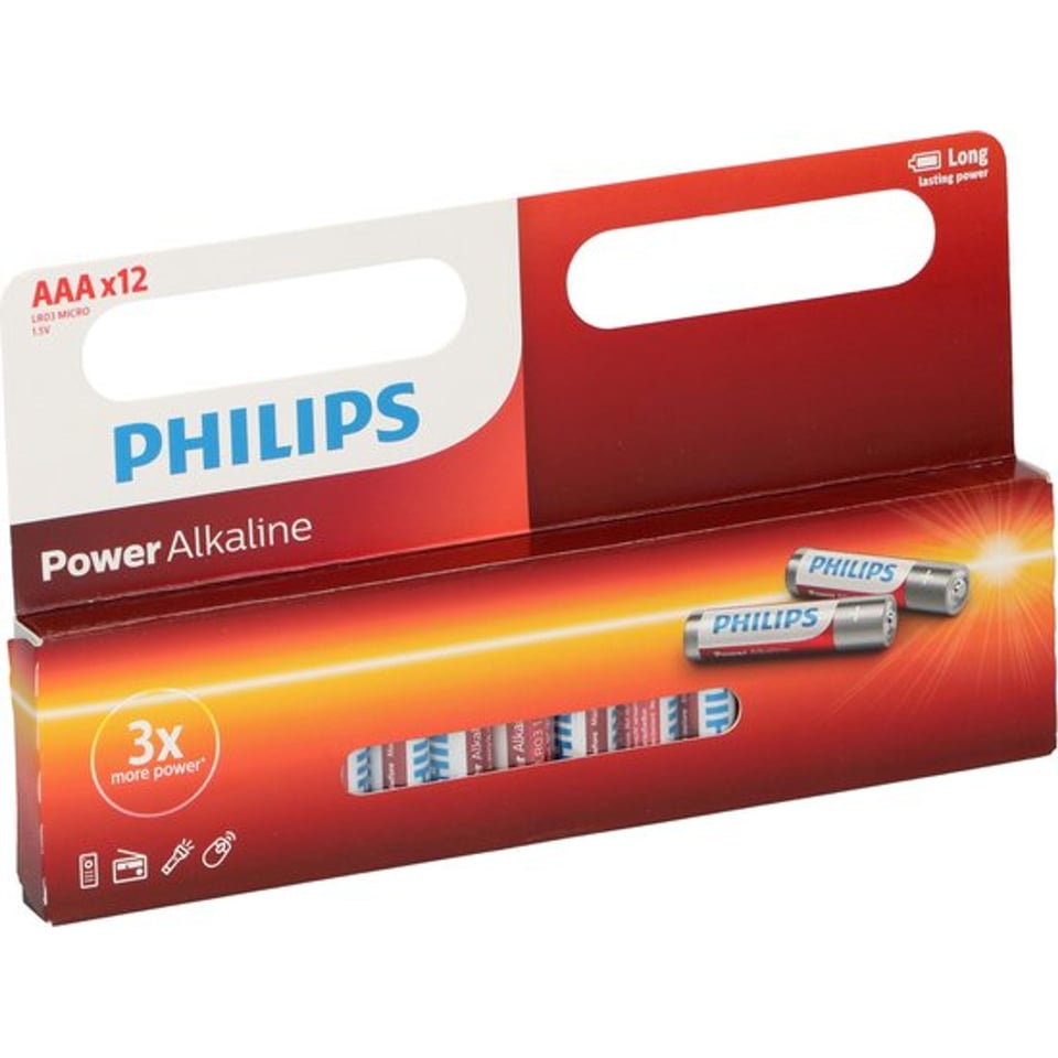Philips Power alk.lr03/aaa 12st