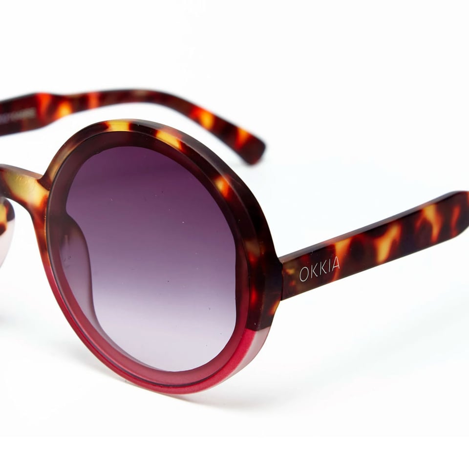 Zonnebril MONICA Round Havana Pink OK014-HP
