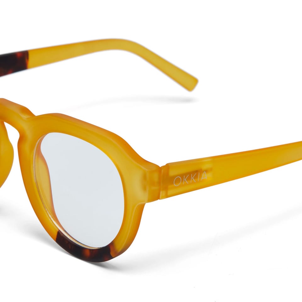 Leesbril ZENO Round Yellow Havana OK042Y3H