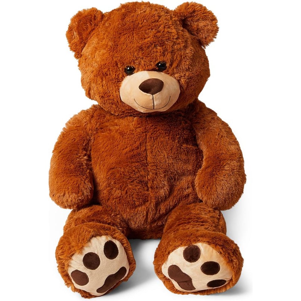 Pluchiez Pluche Beer Knuffel 100 Cm Bruin