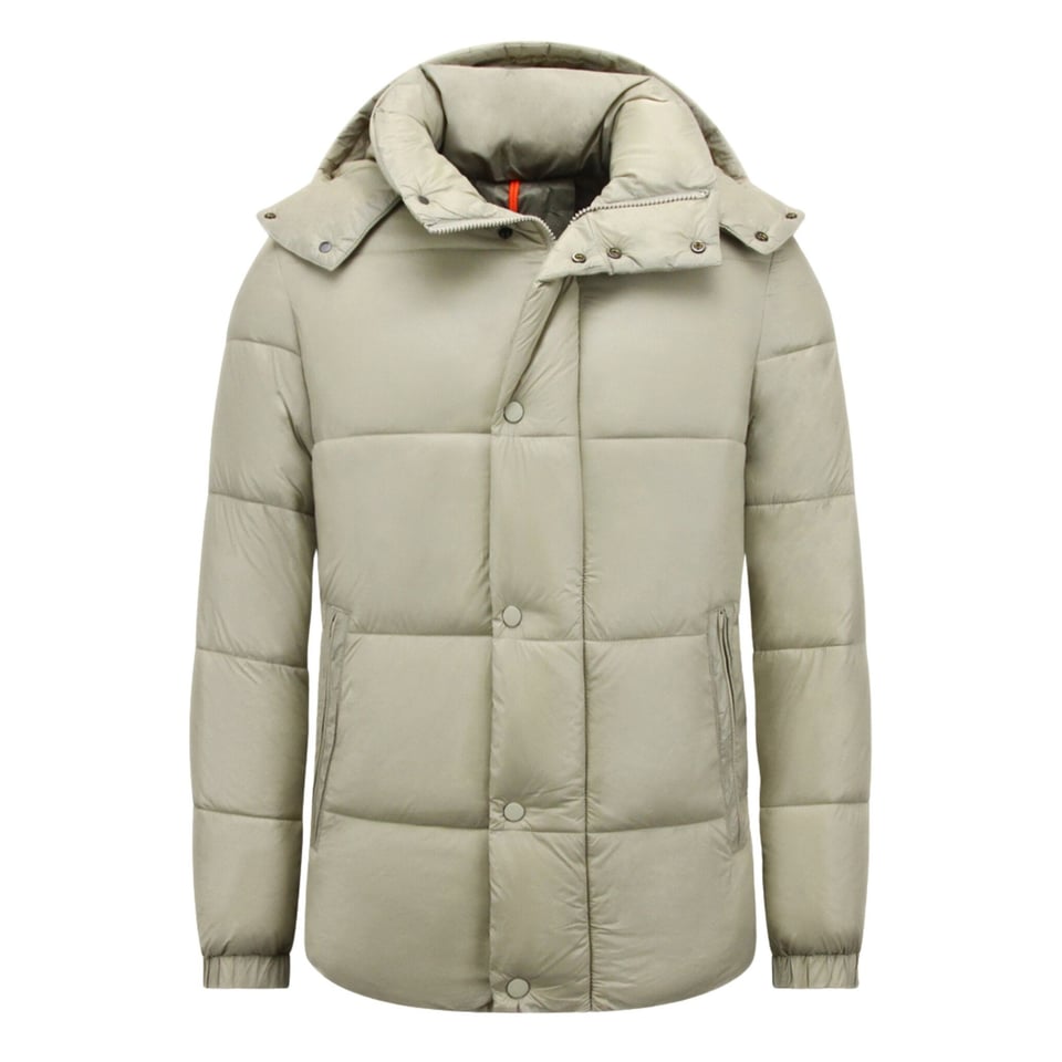 Jas Puffer - Jassen Heren Winter Capuchon - 8055 - Beige