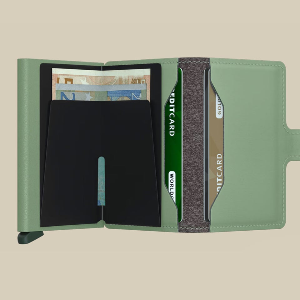 Mini Wallet vegan leer met cardprotector - Secrid