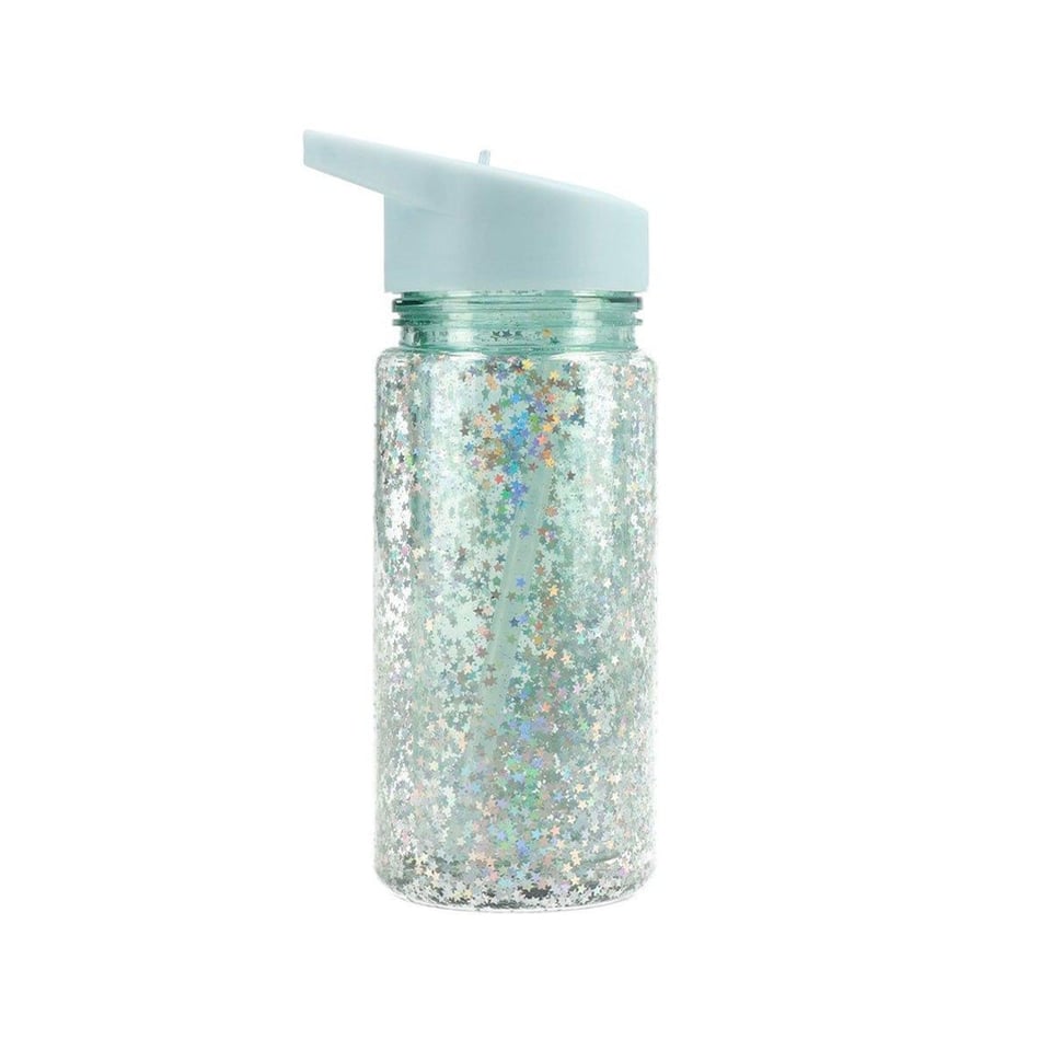 Tutete Glitter Stars Turquoise Fles