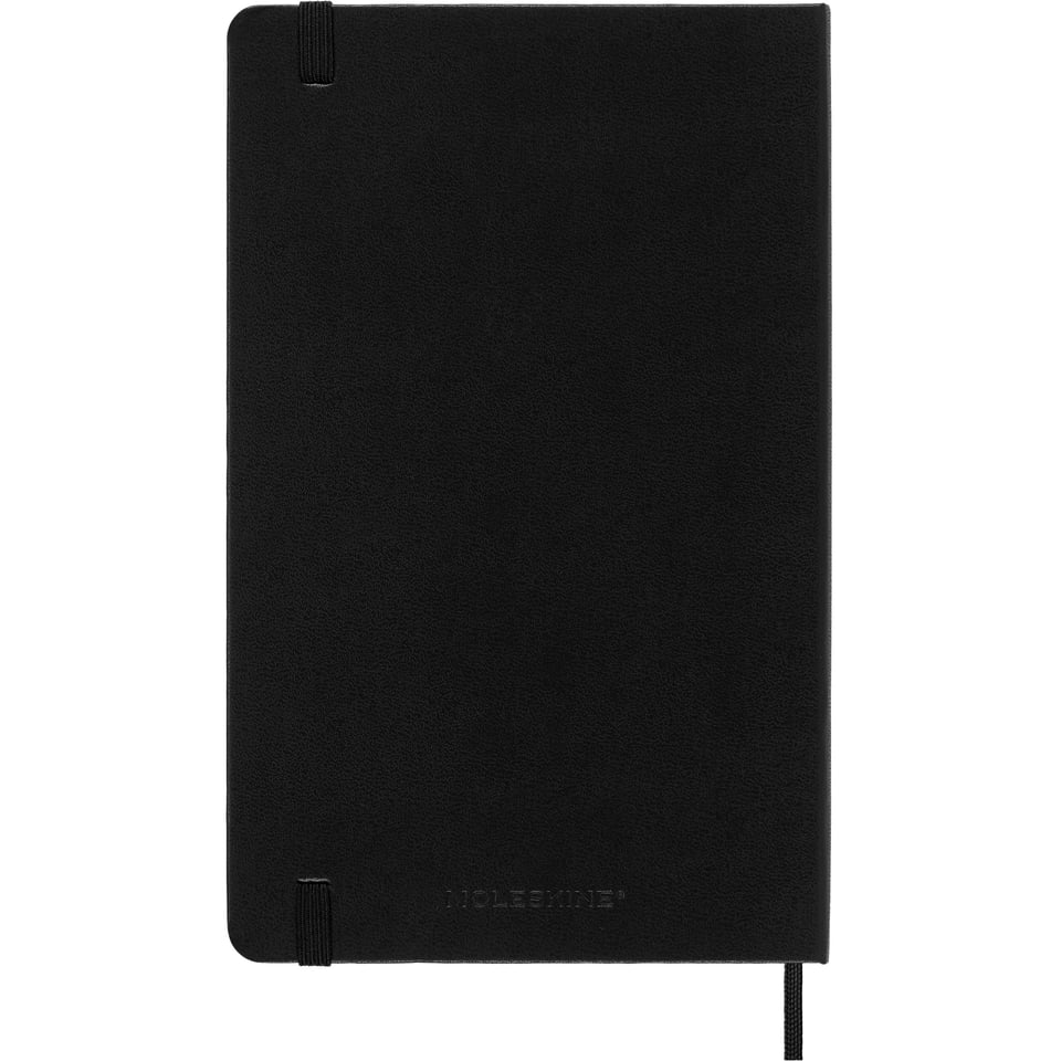 Moleskine 2024 diary hardcover large week on 2 pages - black