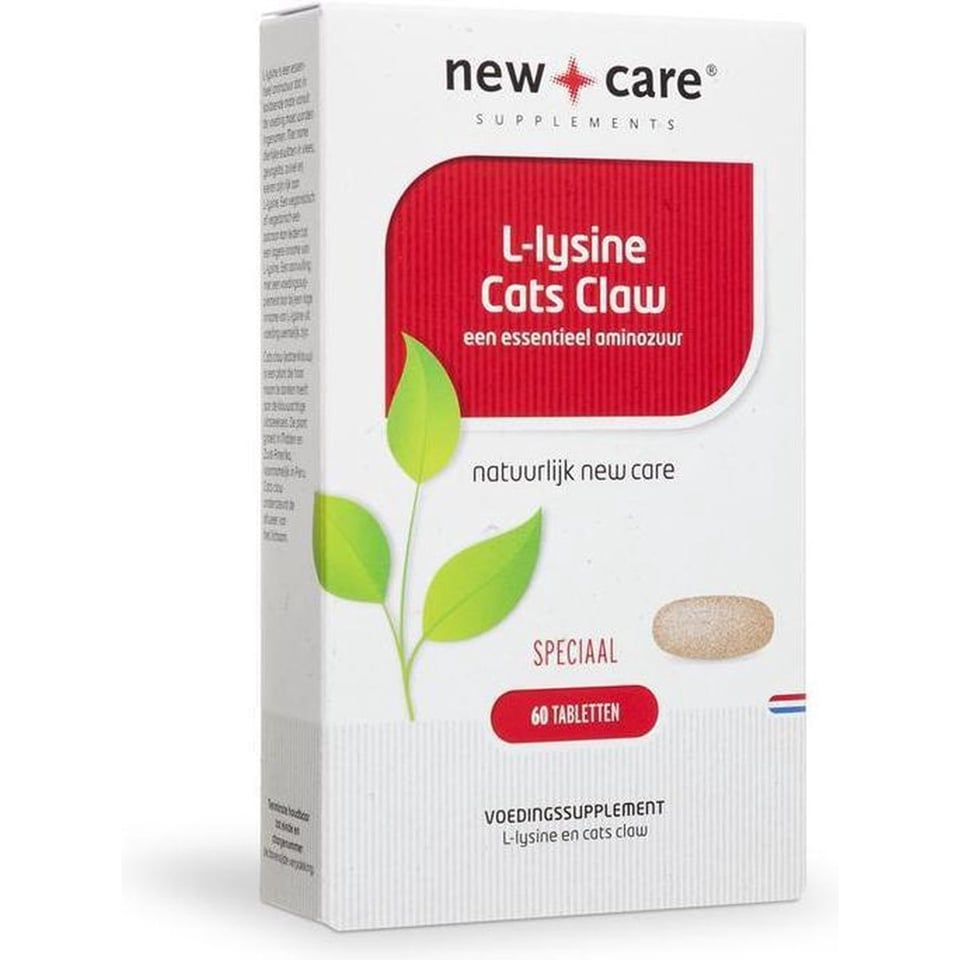 New Care L-Lysine Cats Claw Vegetarisch - 60 Tabletten