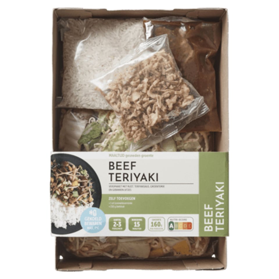 Fresh & Easy Gekoeld Verspakket Beef Teriyaki 2p
