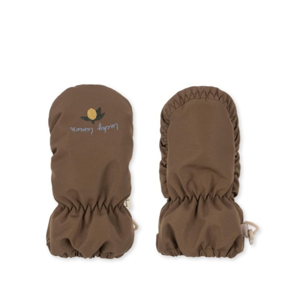 Konges Sløjd Nohr Snow Baby Mittens Walnut