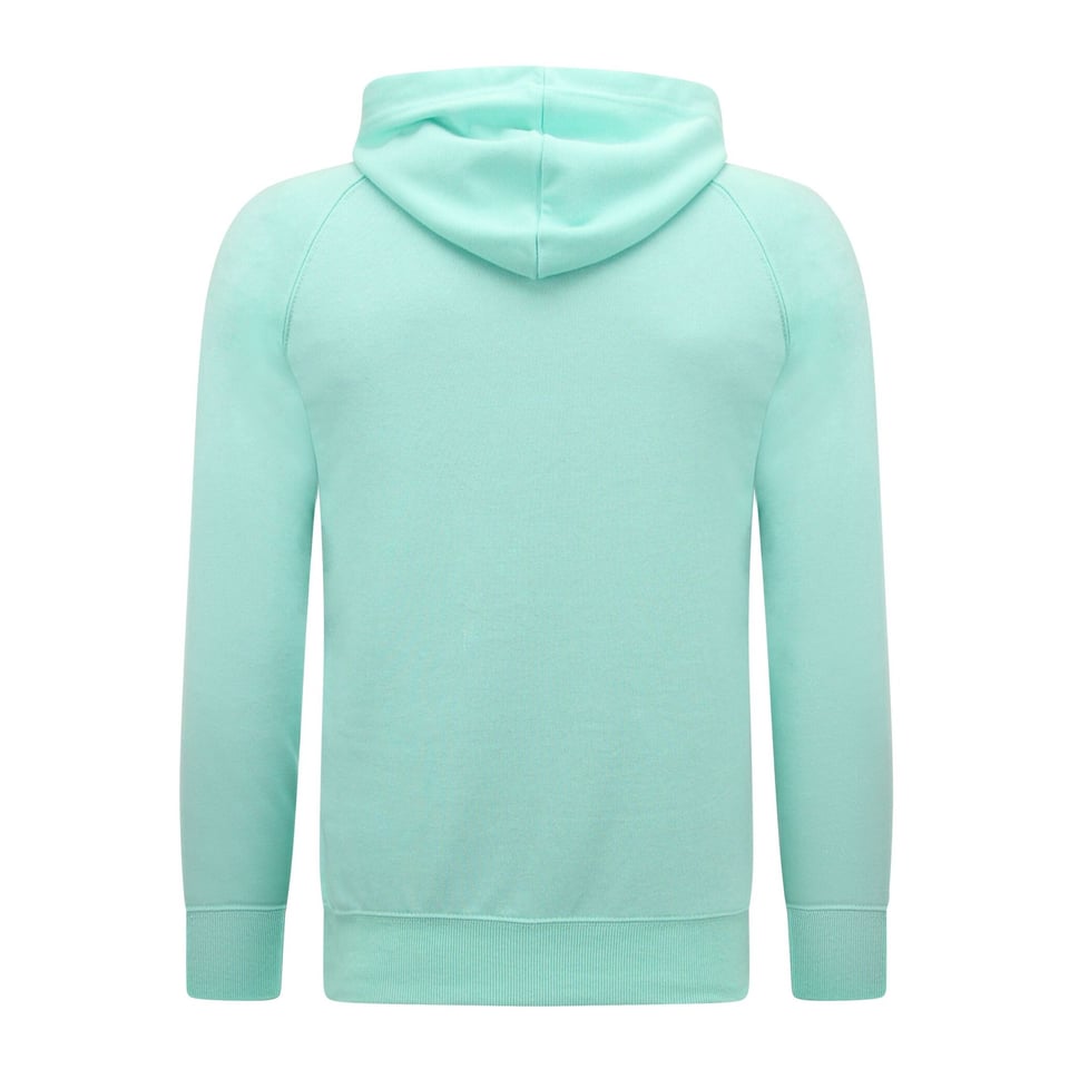 Hoodie Heren Met Rits - Joggingshorts Heren - SET - Mint Groen