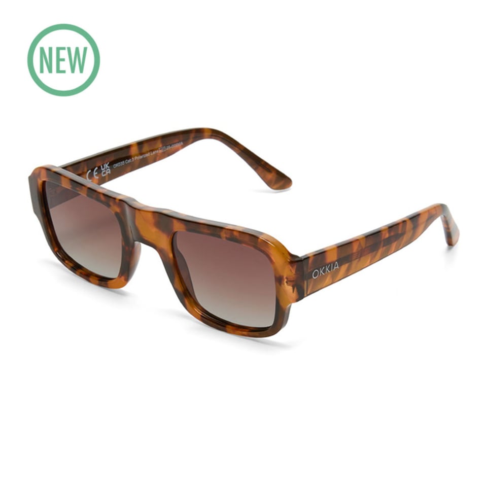 Zonnebril ATENE Mask Classic Havana OK035-CH + Polarized