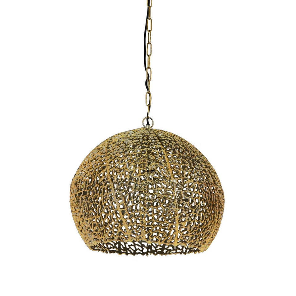 Hanglamp Rond Metaal Goud Dia 45x42cm