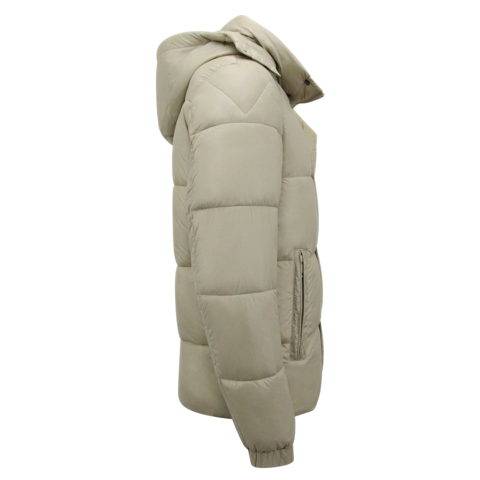 Jas Puffer - Jassen Heren Winter Capuchon - 8055 - Beige